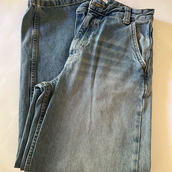 Bershka Light Blue Baggy Men's Jeans - Picture 3 of 5